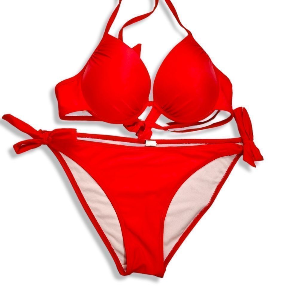 Women's Red String Bikini Swimsuit